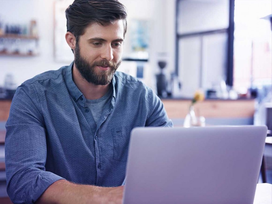 Man with laptop